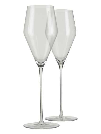 Wine Glass Champagne - customized with ARVI Logo (2x) 11552